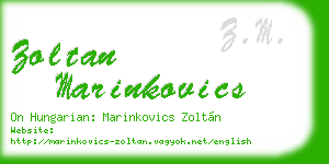 zoltan marinkovics business card